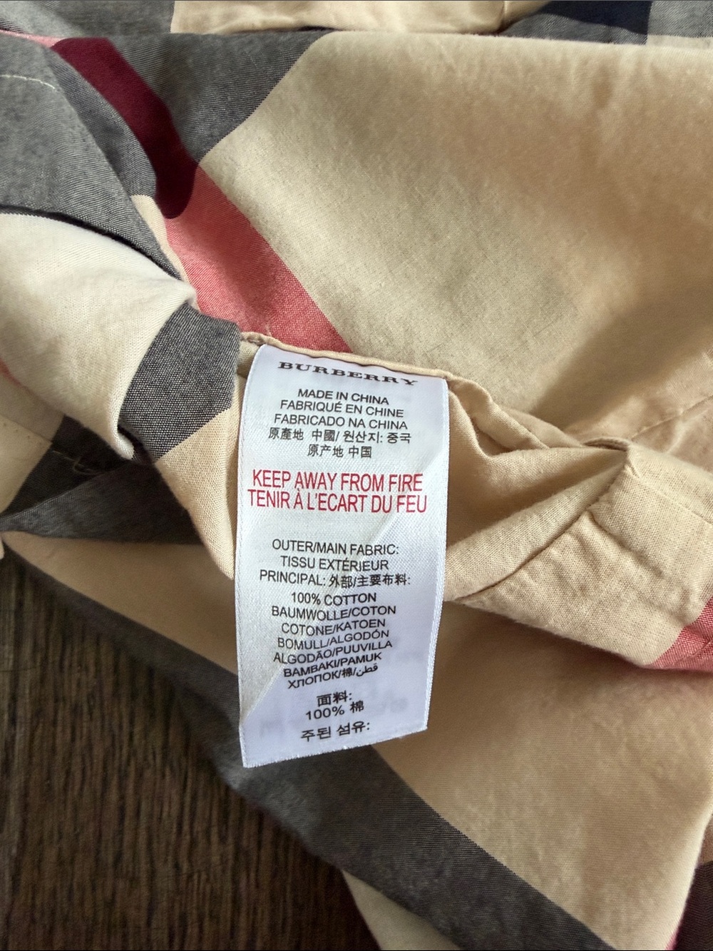 Burberry Children Button-Front Check Shirt Dress - size 5 - Picture 12 of 12